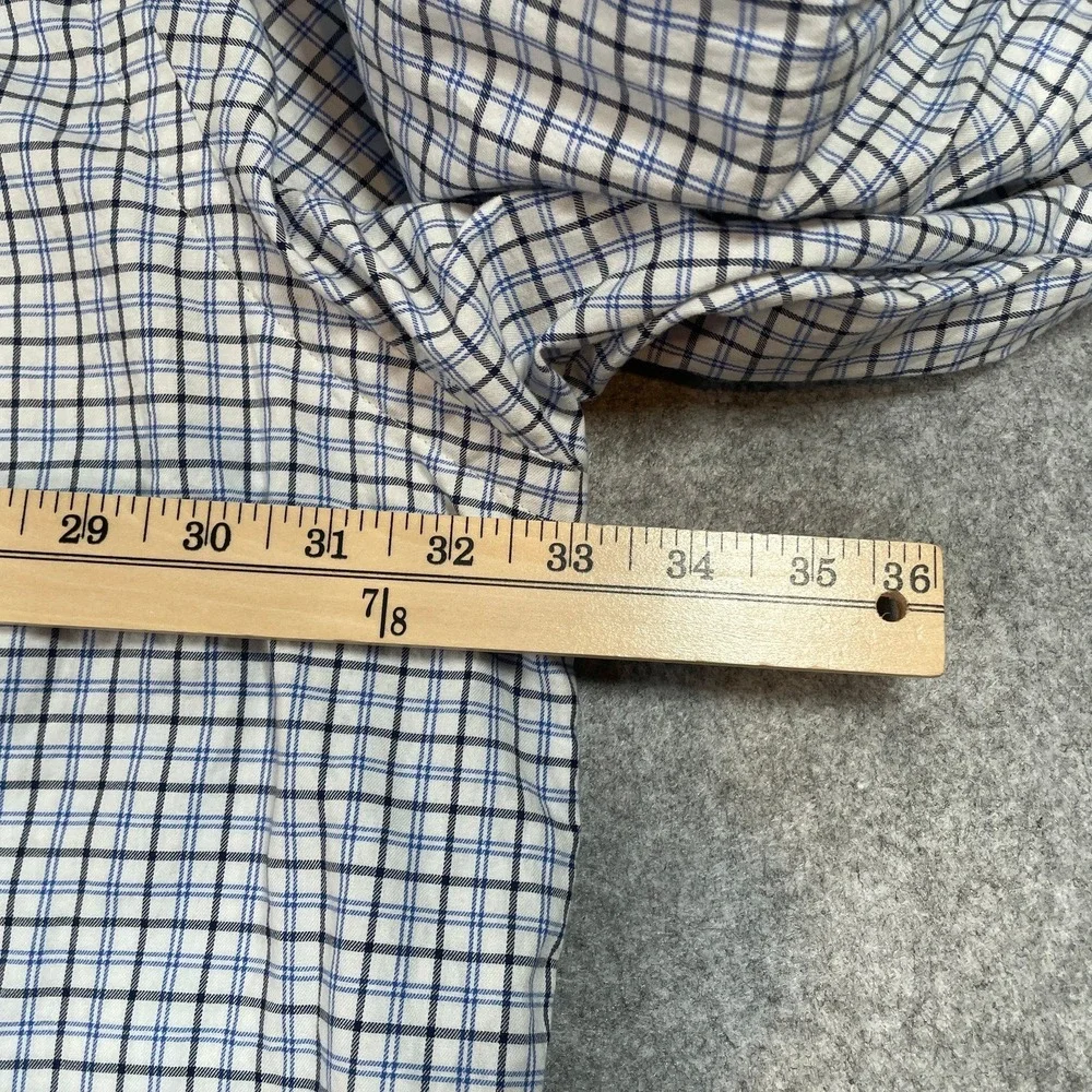 Polo Ralph Lauren Mens Shirt 4XB White Plaid Long Sleeve
